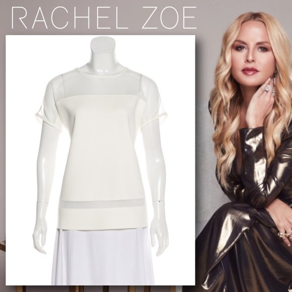 RACHEL ZOE Crew Neck Short Sleeve Top - Picture 1 of 10